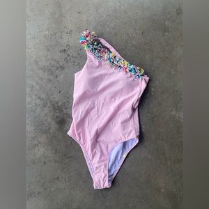 Summersalt The Confetti Sidestroke One Shoulder One Piece BNWT Swimsuit Size 6
